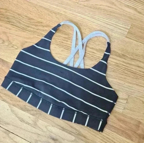 Lululemon Energy Bra, Cayman Stripe / Mojave Tan - Picture 3 of 10
